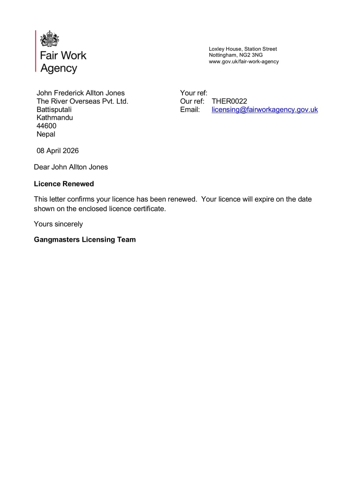 Fair Work Agency, UK (formerly GLAA)